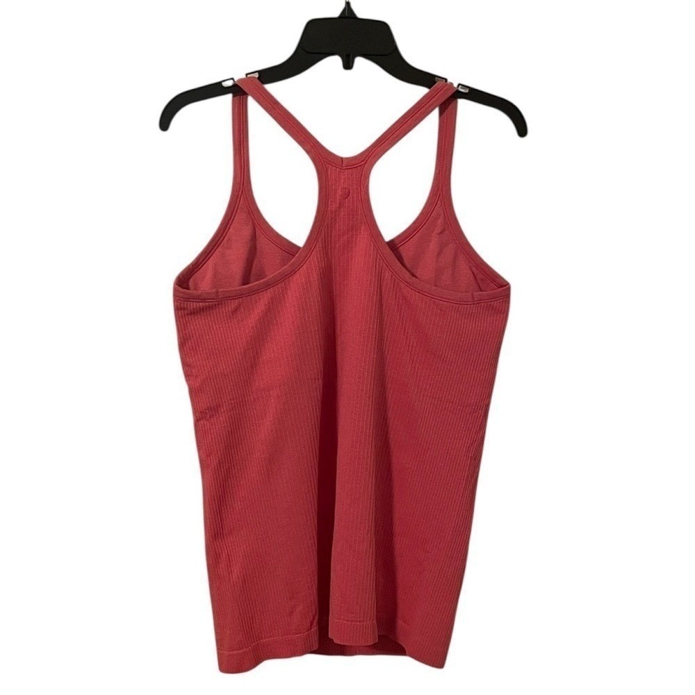 Lululemon Women's Blush Coral Pink Slim Racerback Ebb To Street Tank II Size 12 - Picture 5 of 8